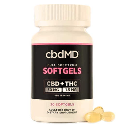 cbdMD CBD Full Spectrum Oil Softgels